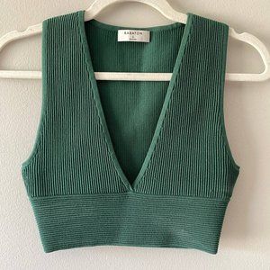 Babaton Sculpt Knit Deep V Tank Top